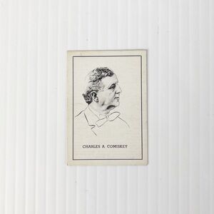 Vintage 1950 Callahan Hall of Fame Charles Comiskey Baseball Trading Card